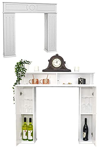 DuneDesign Geheimfach Kaminkonsole mit Stauraum - 107x100 Kaminumrandung Holz Deko Kaminrahmen mit Regal - Kaminattrappe Schrank - Umrandungen Konsole - Wohndekoration Wohnzimmer DuneDesign Geheimfach Kaminkonsole mit Stauraum - 107x100 Kaminumrandung Holz Deko Kaminrahmen mit Regal - Kaminattrappe Schrank - Umrandungen Konsole - Wohndekoration Wohnzimmer von DuneDesign
