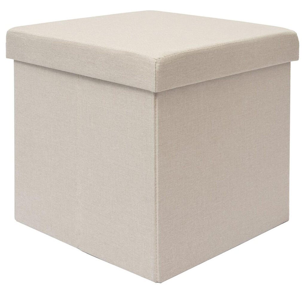 DuneDesign Hocker Faltbarer Sitzhocker Fußhocker Polsterhocker 42l (1 St), Sitzwürfel Sitzkasten Box von DuneDesign