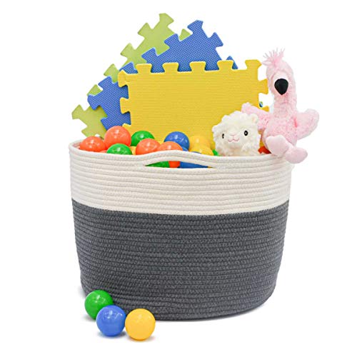 DuneDesign 35l Baumwoll Korb Aufbewahrung - 30cm Hoch Wäschekorb Geflochten - Wäschesammler Kinder Wickelkommode Baby Wickeltisch - Aufbewahrungskorb Spielzeug - Deko Körbe DuneDesign 35l Baumwoll Korb Aufbewahrung - 30cm Hoch Wäschekorb Geflochten - Wäschesammler Kinder Wickelkommode Baby Wickeltisch - Aufbewahrungskorb Spielzeug - Deko Körbe von DuneDesign