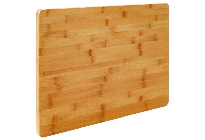 DuneDesign Schneidebrett 2cm dick - Bambus Küchenbrett 50x35 - Tranchierbrett Antibakteriell, Bambus, Großes Hackbrett Aus Holz - Pflegeleicht, Messerschonend & Stabil von DuneDesign
