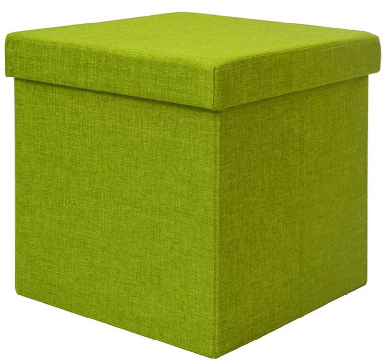 DuneDesign Sitzhocker mit Stauraum - 38x38x38 Polsterhocker mit Aufbewahrungsbox - Faltbar, Stabile Sitztruhe - Schlafzimmer Ottomane - Kinderzimmer Beistelltisch von DuneDesign