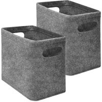 Dunedesign - 2x filz Toilettenpapier Aufbewahrung - Set für 8 Klorollen Aufbewahrungsbox Bad von Dunedesign