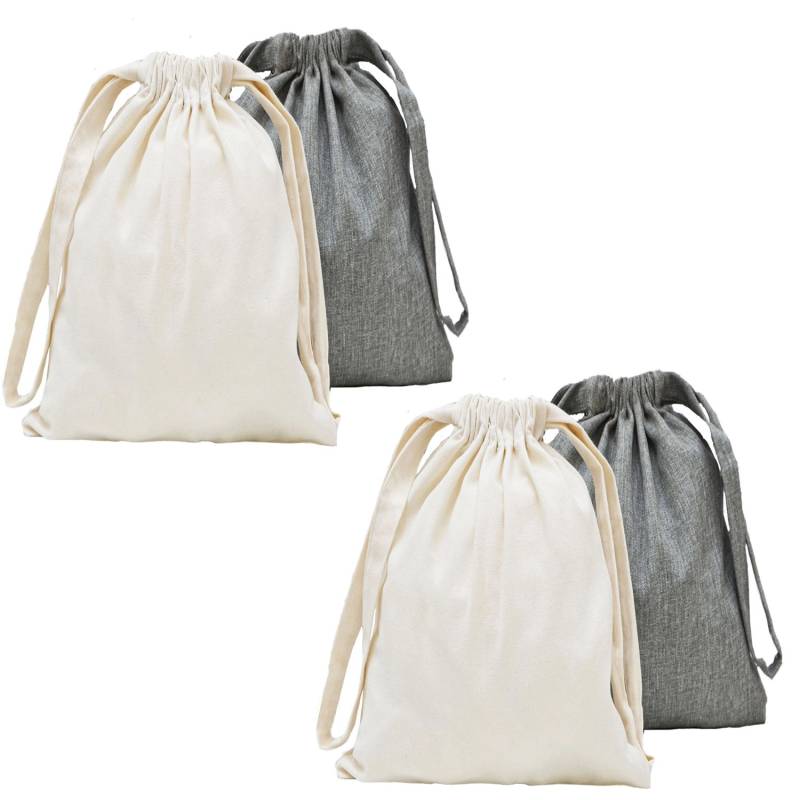 DuneDesign 4 Leinen Look Packbeutel 32 x 32 cm von Dunedesign