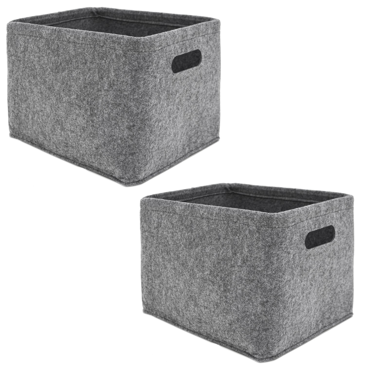 DuneDesign Aufbewahrungskorb aus Filz 33 x 26 x 23 cm 2er Set DuneDesign Aufbewahrungskorb aus Filz 33 x 26 x 23 cm 2er Set von Dunedesign