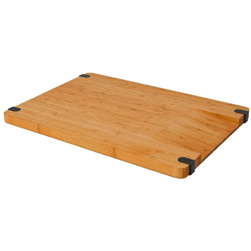 DuneDesign Schneidebrett aus Bambus 44 x 30 x 2 cm mit Ausguss von Dunedesign