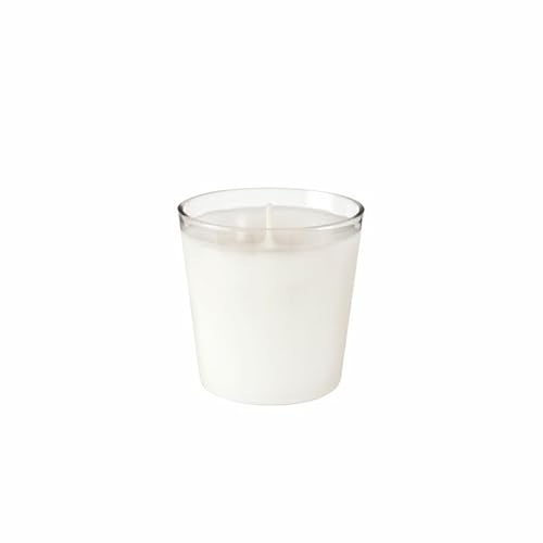30x Duni Switch & Shine Nachfüller für Kerzenglas 65 x Ø 65 mm 30 Std. Weiß Paraffin mit Kerzenhalter aus Kunststoff von Duni