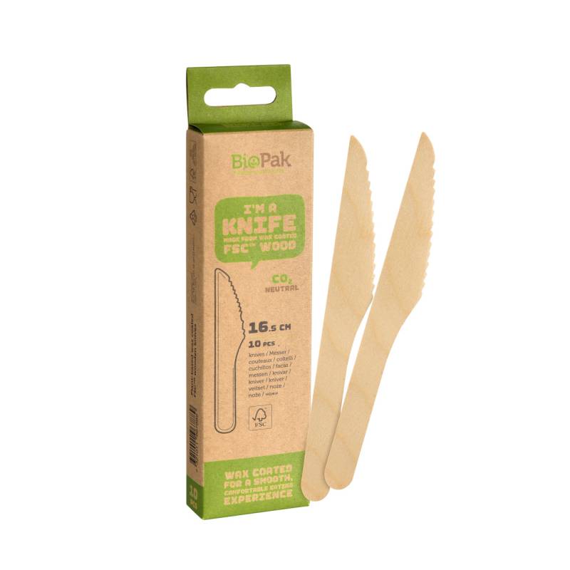 Biopak Holzmesser 17 cm - 10 Stk. von Duni