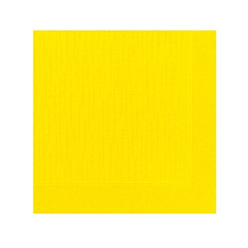 DUNI GMBH & CO. KG KLASSIK-SERVIETTE, GELB 40X40 CM, 50 STK, 4-LAGIG von Duni