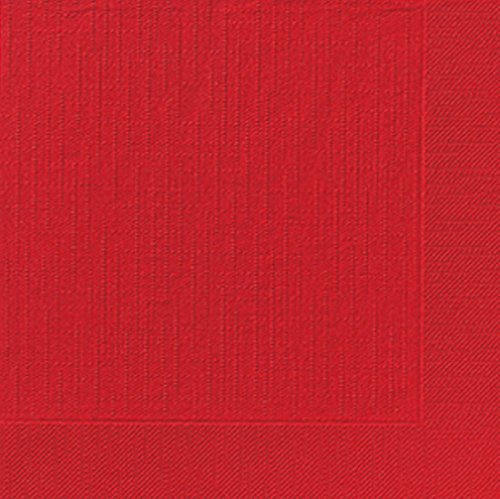 Duni Dinner-Servietten 4lagig Tissue geprägt Uni rot, 40 x 40 cm, 50 Stück Duni Dinner-Servietten 4lagig Tissue geprägt Uni rot, 40 x 40 cm, 50 Stück von Duni
