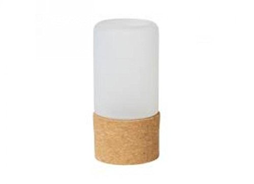 Duni Duni Kerzenhalter für LED und Teelichte 140 x 70 mm Hope, frosted Glas mit Fuß aus Kork 1 Stück von Duni