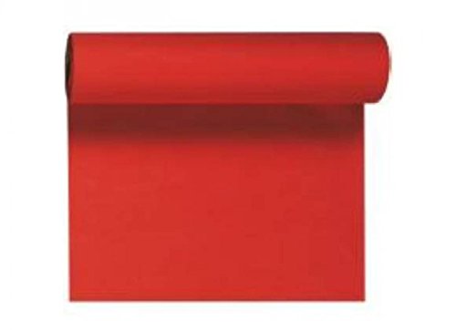 Duni Dunicel Tischläufer Tête-à-Tête Rot 40 x 2400 cm, Duni Tete a Tete Rot mit 20 perforierten Abschnitten à 1,20 m lang und 0,40 cm breit von Duni