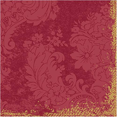 Duni Dunilin Serviette Royal Bordeaux 40 x 40 cm 1/4 Falz 45 Stück, Duni Servietten Bordeaux von Duni