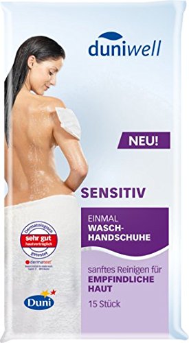 Duni Einmal-Waschhandschuhe Sensitiv weiß 15 x 22 cm 15 St. Duni Einmal-Waschhandschuhe Sensitiv weiß 15 x 22 cm 15 St. von Duni