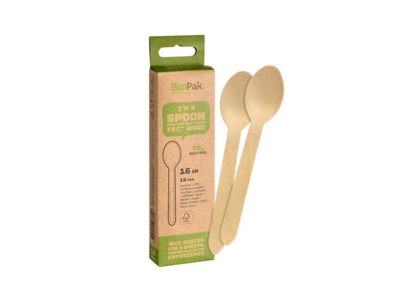 Duni Einweggeschirr-Set Biopak Holzlöffel 16 cm - 10 Stk., Holz Duni Einweggeschirr-Set Biopak Holzlöffel 16 cm - 10 Stk., Holz von Duni
