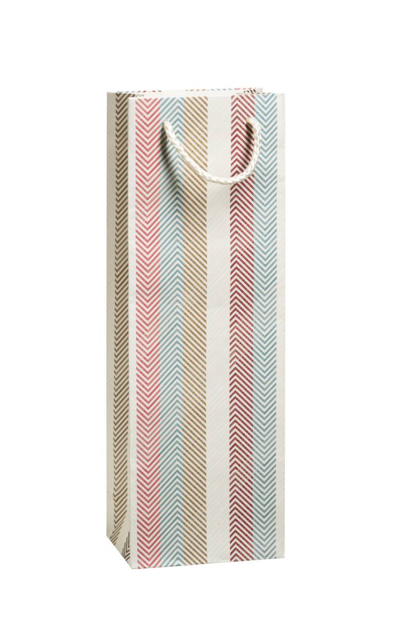 Duni Geschenktragetasche Stripy 12 x 36 x 8 cm von Duni
