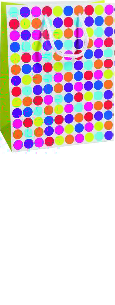 Duni Geschenktüte Dots White 23 cm von Duni