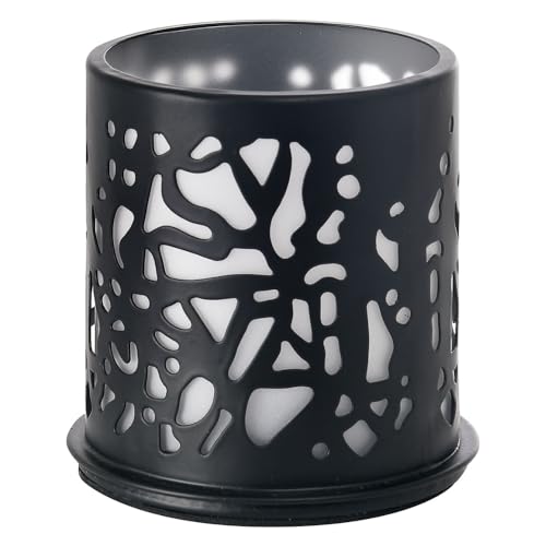 Duni Metallkerzenhalter Twine Schwarz 75x75 mm für Teelichter oder LED`s von Duni