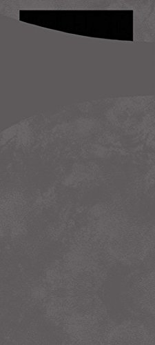 Duni Serviettenbeutel Sacchetto Granitgrau 8,5 x 19 cm Uni Tissue 2-lagig schwarz (100 Stück) von Duni