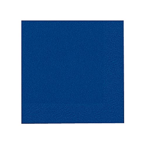Duni Servietten 3lagig Tissue Uni dunkelblau, 33 x 33 cm, 20 Stück; Packungsinhalt: 20 Stück von Duni
