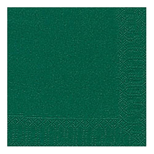 Duni Servietten 3lagig Tissue Uni dunkelgrün, 33 x 33 cm, 20 Stück; Packungsinhalt: 20 Stück von Duni