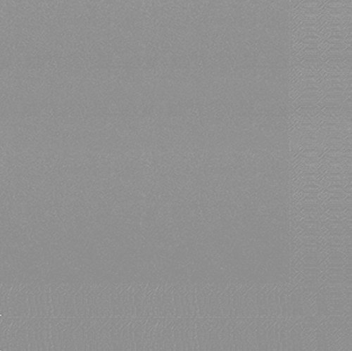 Duni Servietten 3lagig Tissue Uni granitgrau, 33 x 33 cm, 250 Stück von Duni