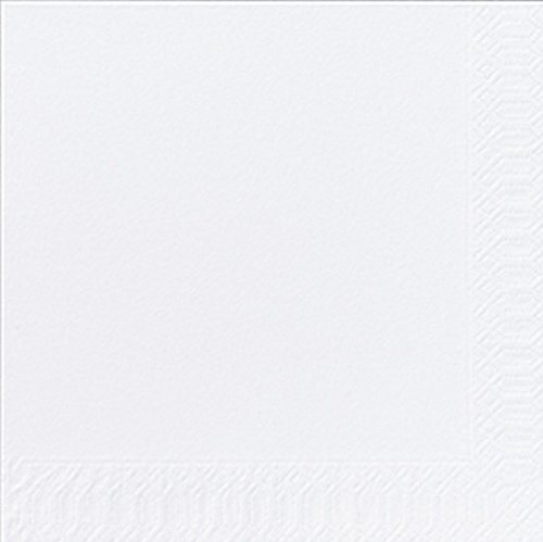Duni Servietten 3lagig Tissue Uni weiß, 33 x 33 cm, 250 Stück von Duni