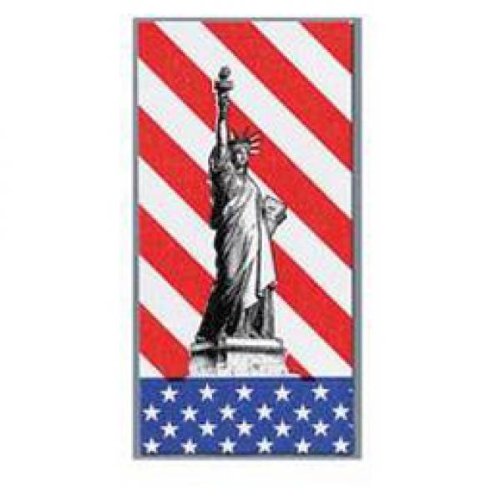 Duni Servietten Amerika / Freiheitsstatue / USA 40 x 40 cm 1/8 Falz von Duni