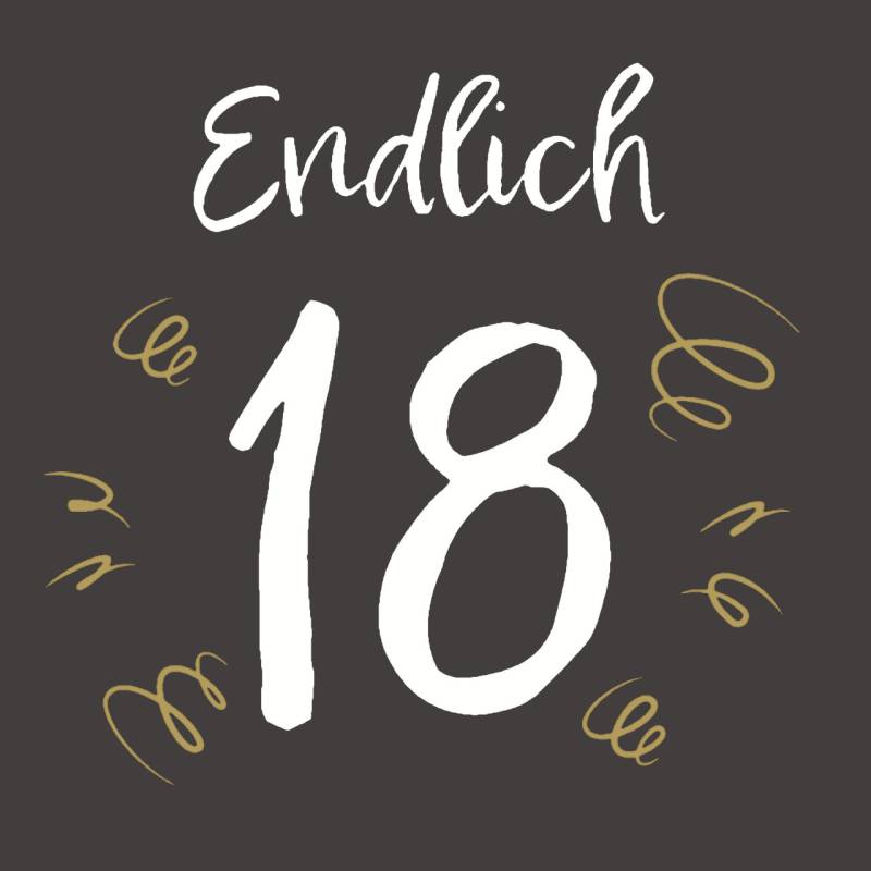 Duni Servietten Endlich 18 Happy Birthday 33 x 33 cm - 20er Pack von Duni