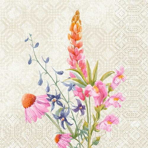 Duni Servietten Floret 33x33cm 3lagig 50Stück 1er Pack Duni Servietten Floret 33x33cm 3lagig 50Stück 1er Pack von Duni