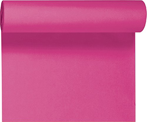 Duni Tête-à-Tête-Tischläufer aus Dunicel alle 120 cm perforiert, Uni fuchsia, 40 x 2400 cm von Duni