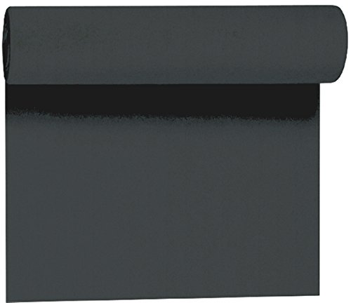 Duni Tête-à-Tête-Tischläufer aus Dunicel alle 120 cm perforiert, Uni schwarz, 40 x 2400 cm von Duni