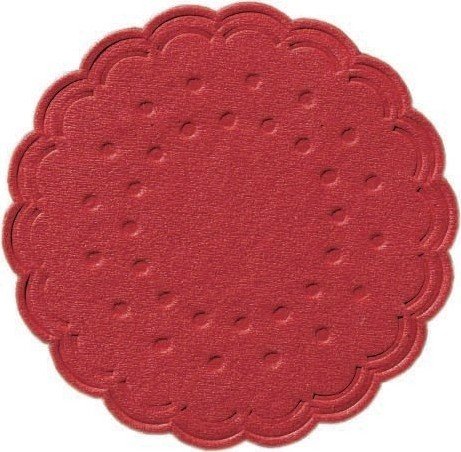 Duni Untersetzer 8lagig Tissue Uni rot, ø 7,5 cm, 250 Stück von Duni