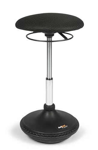 Dunimed Ergonomischer Balance Hocker mit Schwingeffekt - Aktiver Sitz-Steh-Hocker, Sitzhocker, Bürohocker, Arbeitshocker - Dreh- und höhenverstellbar von Dunimed