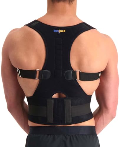 Dunimed Premium Haltungskorrektur - Komfortable Rücken Haltungstrainer - Starke Unterstützung - Verbesserung der Körperhaltung und Schmerzlinderung von Nacken und Rücken (atmungsaktiv) von Dunimed