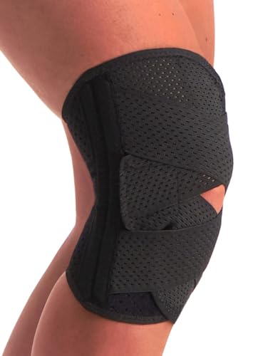 Dunimed Wickelkniebandage mit Stäben - Kniebandage mit Federstahlstreben - Knieorthese - Knee Support mit Seitenstabilisatoren - Kniestütze zur Gelenkschmerzlinderung Dunimed Wickelkniebandage mit Stäben - Kniebandage mit Federstahlstreben - Knieorthese - Knee Support mit Seitenstabilisatoren - Kniestütze zur Gelenkschmerzlinderung von Dunimed