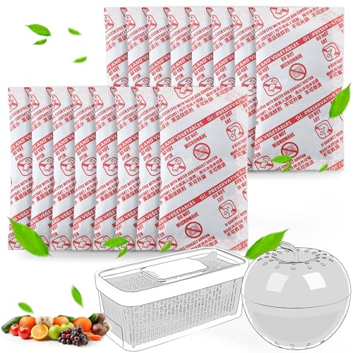 Dunkive 16 Stück Produce Saver Nachfüllset, kompatibel mit Oxo Greensaver Produce Keeper und Crisper Einsätzen, Kohlefilter-Nachfüllpackungen, Ethylen-Gasabsorber für Kühlschrank, hält Obst Gemüse Dunkive 16 Stück Produce Saver Nachfüllset, kompatibel mit Oxo Greensaver Produce Keeper und Crisper Einsätzen, Kohlefilter-Nachfüllpackungen, Ethylen-Gasabsorber für Kühlschrank, hält Obst Gemüse von Dunkive