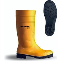 Dunlop - pvc BAU-Sicherheitsstiefel bodo S5,Gr.44,gelb,gerader Schaft bodo pvc von Dunlop