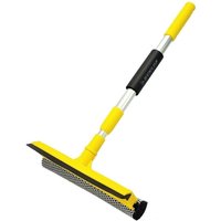 Dunlop - Fensterabzieher mit verstellbarem Griff in Gelb Scheibenabzieher mit Teleskopstiel von Dunlop