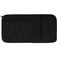 Dunlop - Sonnenblende Auto Organizer in Schwarz 18,5x36 cm mit abnehmbarer Handytasche von Dunlop