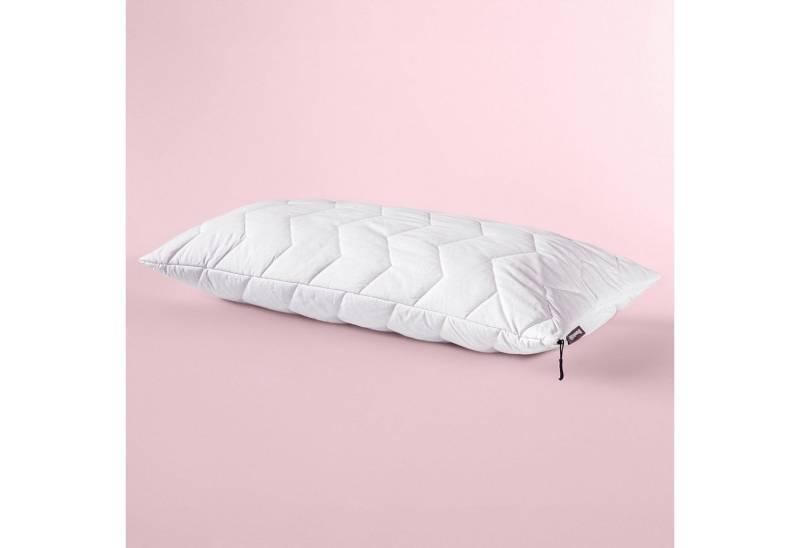 Dunlopillo Baumwollkissen Life 40x80 oder 80x80 cm, Dunlofill® Vital High-Tech-Faserbällchen, Füllung: Polyester, Bezug: 100% Baumwolle, Bauchschläfer, Rückenschläfer, Seitenschläfer, Aqua-Clean-Gewebe, allergikerfreundlich, pflegeleicht von Dunlopillo