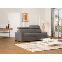 Schlafsofa 4-Sitzer - Liegefläche: 160 cm - Matratzenhöhe: 22 cm mit Memory Schaum - Stoff - Grau - VIZIR von Dunlopillo