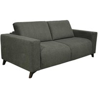 Schlafsofa mit Matratze 3-Sitzer MONTASI Stoff - Grün - Liegefläche: 140 cm - Matratzenhöhe: 14 cm mit Memory Schaum von Dunlopillo