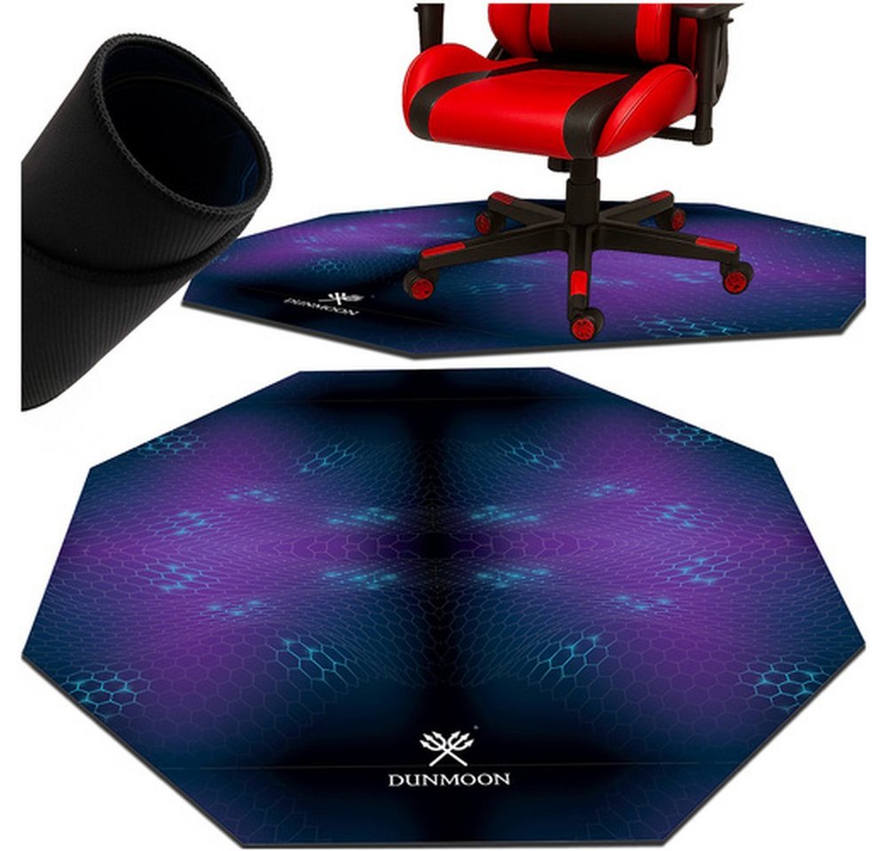 Dunmoon Bodenschutzmatte Gaming-Matte Bürostuhl, Spar-Set, 1-St., achteckig, 4 mm dick, aus strapazierfähigem Polyester und Gummi gefertigt Dunmoon Bodenschutzmatte Gaming-Matte Bürostuhl, Spar-Set, 1-St., achteckig, 4 mm dick, aus strapazierfähigem Polyester und Gummi gefertigt von Dunmoon