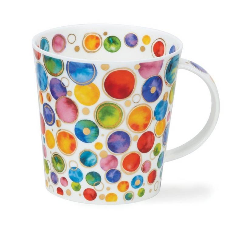 Dunoon Becher Kaffeebecher Lomond, Dazzle Fine Bone China Porzellan, ca. 320ml Fassungsvolumen von Dunoon