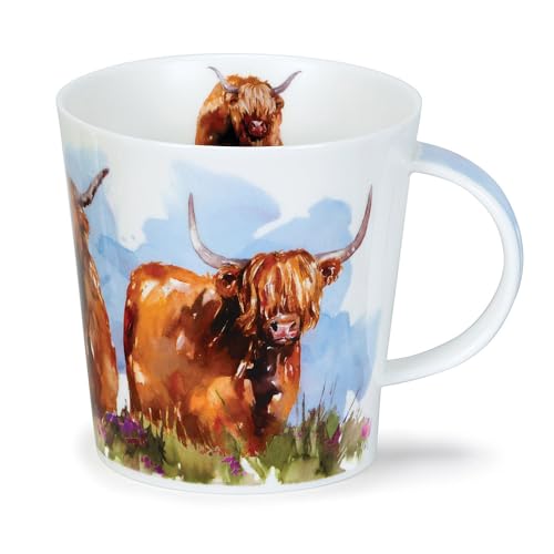 Dunoon China Becher Cairngorm Highland Cows - 0,48l von Dunoon