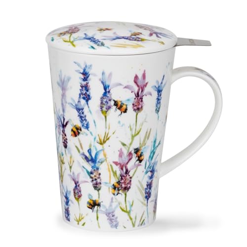 Dunoon Shetland Busy Bees Tisanerie Teesieb-Set aus feinem Knochenporzellan, 0,44 l Dunoon Shetland Busy Bees Tisanerie Teesieb-Set aus feinem Knochenporzellan, 0,44 l von Dunoon