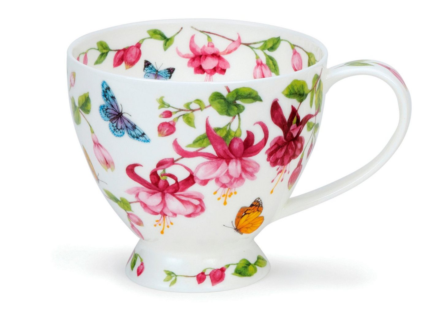 Dunoon Tasse Becher Skye Papillon 450 ml Bone China Kaffeetasse 11,5cm Teetasse, Porzellan, Spülmaschinengeeignet Dunoon Tasse Becher Skye Papillon 450 ml Bone China Kaffeetasse 11,5cm Teetasse, Porzellan, Spülmaschinengeeignet von Dunoon