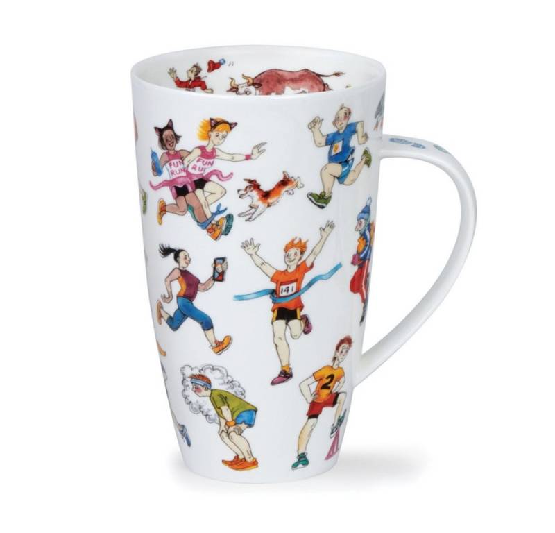Dunoon Tasse Jog on Läufer Henley 0,55 l Fine Bone China Porzellan von Dunoon