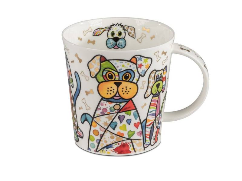 Dunoon Tasse XXL Becher Benmore BLINGERS CAT 750ml Bone China Jumbo Tee Kaffeetasse, Porzellan von Dunoon