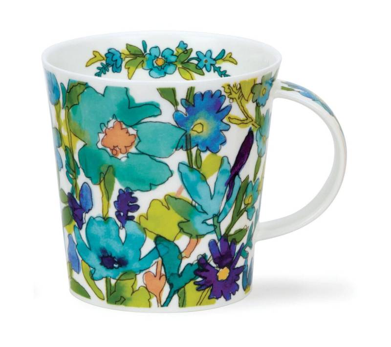 Henkelbecher 0,32 l Cairngorm Flower Shower Blue von Dunoon